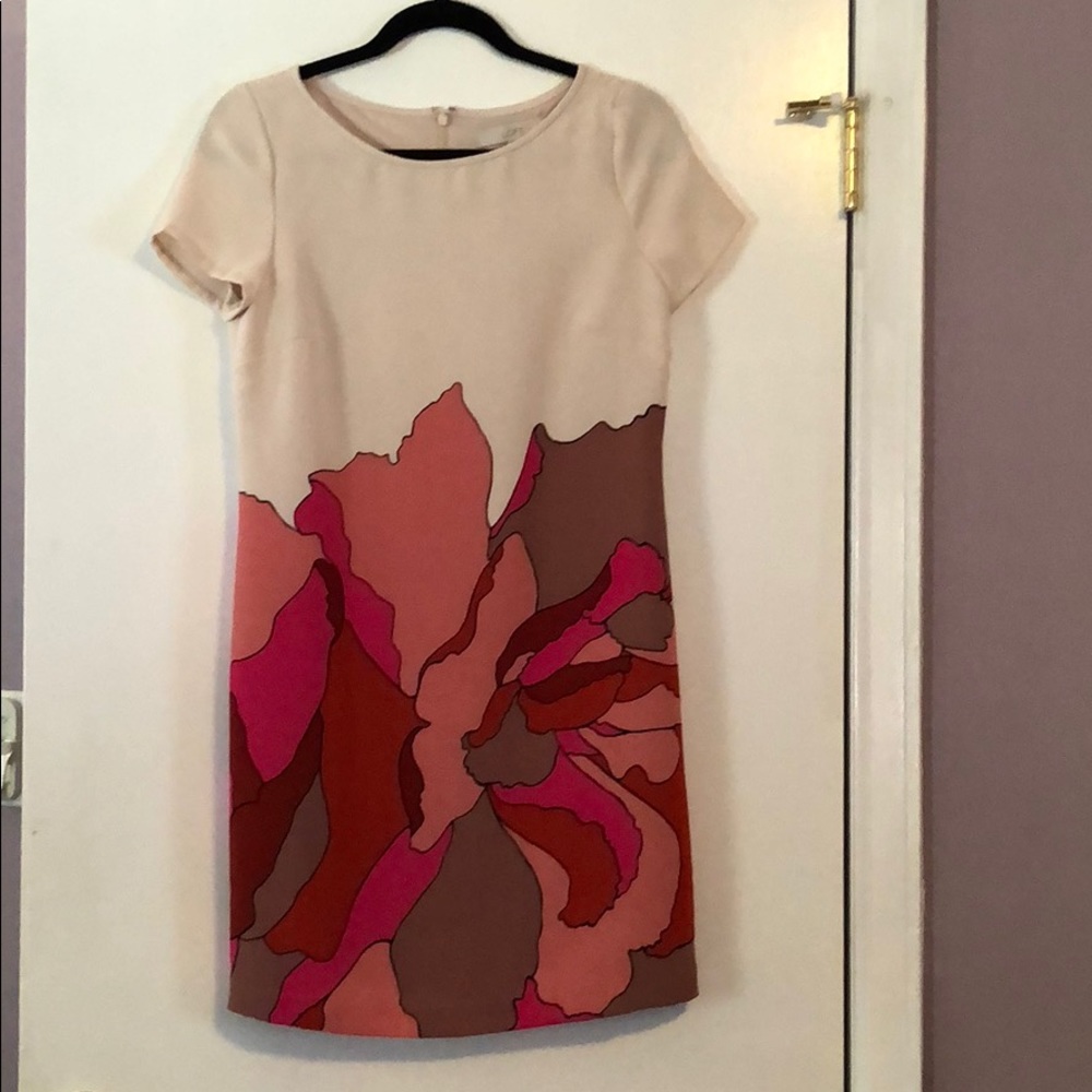 Flower print shift dress